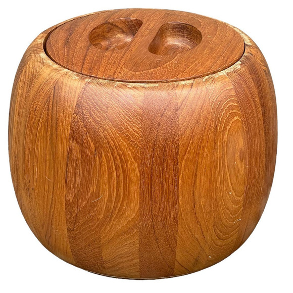 DANSK MCM Jens Quistgaard Teak Wood Ice Bucket Vintage - Picture 15 of 16